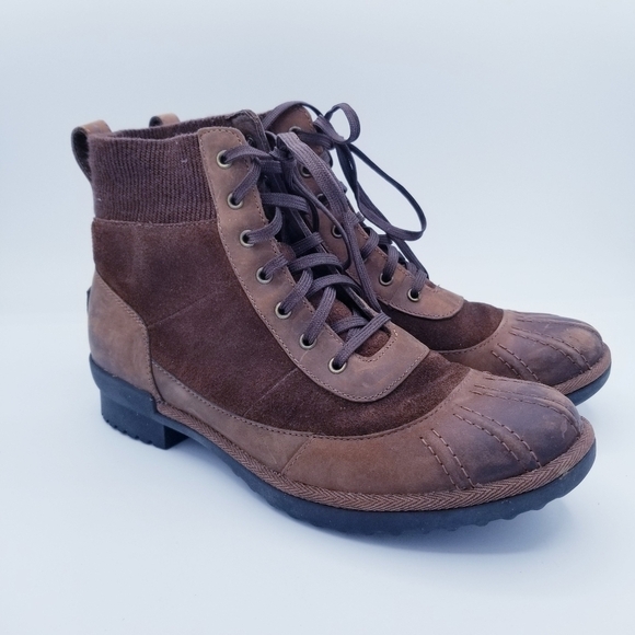 UGG Cayli Waterproof Ankle Boots - Brown - size 7.5 - Picture 2 of 14